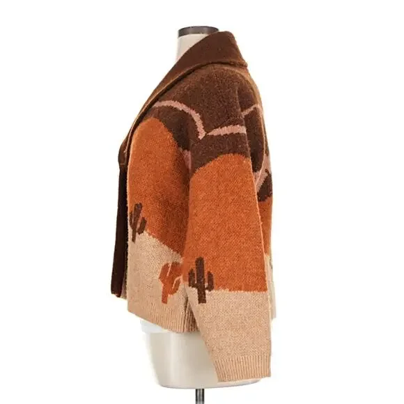 Lucky Galloping Pony Cardigan Sz XL - Picture 3 of 6